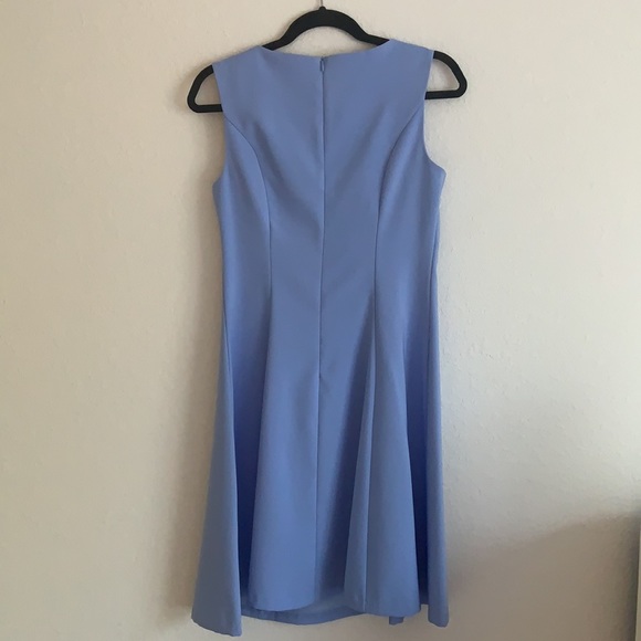 AGB Women’s Solid Fit and Flare Dress - Picture 3 of 3